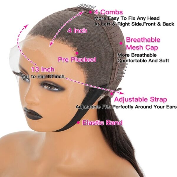 HD Lace 13x4 Loose Deep Human Hair Lace Front Wigs（Full Frontal） - Image 9